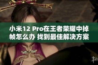 小米12 Pro在王者荣耀中掉帧怎么办 找到最佳解决方案解析