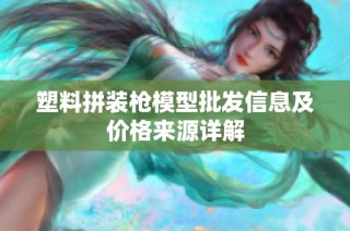 塑料拼装枪模型批发信息及价格来源详解