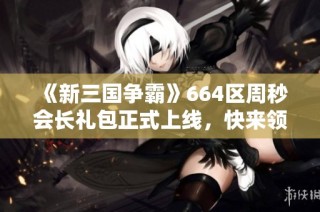 《新三国争霸》664区周秒会长礼包正式上线，快来领取！