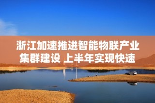 浙江加速推进智能物联产业集群建设 上半年实现快速发展