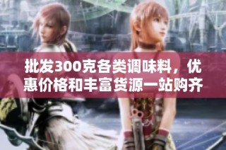 批发300克各类调味料，优惠价格和丰富货源一站购齐