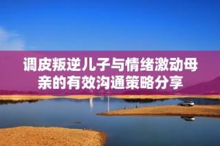 调皮叛逆儿子与情绪激动母亲的有效沟通策略分享