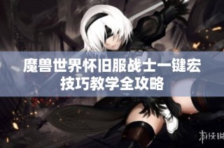 魔兽世界怀旧服战士一键宏技巧教学全攻略