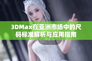 3DMax在亚洲市场中的尺码标准解析与应用指南