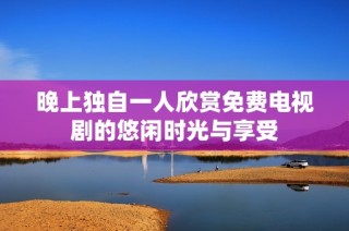 晚上独自一人欣赏免费电视剧的悠闲时光与享受