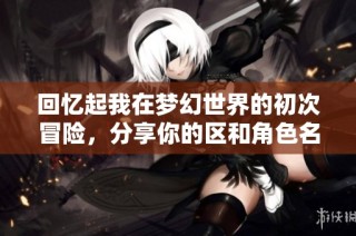 回忆起我在梦幻世界的初次冒险，分享你的区和角色名称