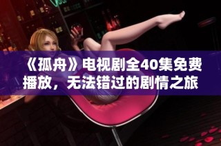 《孤舟》电视剧全40集免费播放，无法错过的剧情之旅