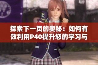 探索下一页的奥秘：如何有效利用P40提升您的学习与工作效率