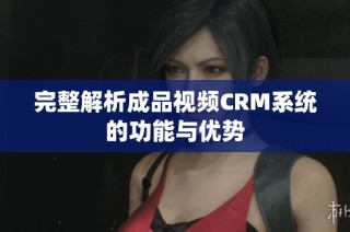 完整解析成品视频CRM系统的功能与优势