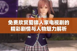 免费欣赏蜀锦人家电视剧的精彩剧情与人物魅力解析