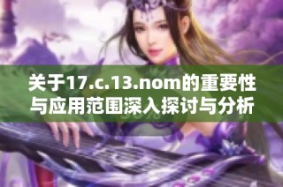 关于17.c.13.nom的重要性与应用范围深入探讨与分析