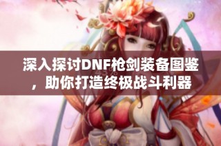 深入探讨DNF枪剑装备图鉴，助你打造终极战斗利器