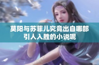 莫阳与苏菲儿究竟出自哪部引人入胜的小说呢