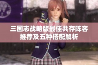 三国志战略版最佳共存阵容推荐及五种搭配解析