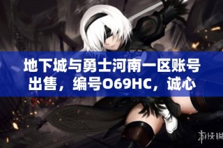 地下城与勇士河南一区账号出售，编号O69HC，诚心代售中