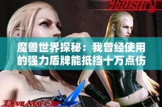 魔兽世界探秘：我曾经使用的强力盾牌能抵挡十万点伤害