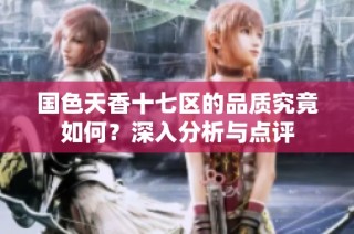 国色天香十七区的品质究竟如何？深入分析与点评