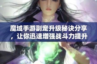 魔域手游副宠升级秘诀分享，让你迅速增强战斗力提升技巧
