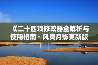 《二十四项修改器全解析与使用指南 - 风灵月影更新版》