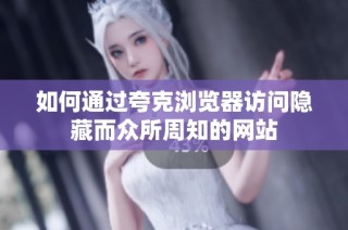 如何通过夸克浏览器访问隐藏而众所周知的网站