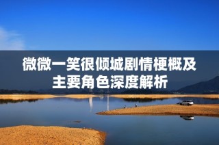 微微一笑很倾城剧情梗概及主要角色深度解析