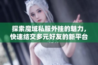探索魔域私服外挂的魅力，快速结交多元好友的新平台推荐