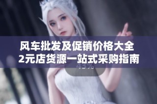 风车批发及促销价格大全 2元店货源一站式采购指南