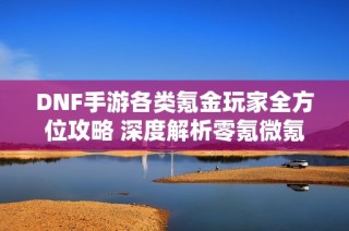 DNF手游各类氪金玩家全方位攻略 深度解析零氪微氪与重氪策略