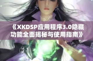 《XKDSP应用程序3.0隐藏功能全面揭秘与使用指南》