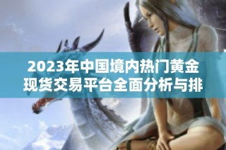 2023年中国境内热门黄金现货交易平台全面分析与排名