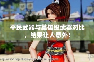 平民武器与英雄级武器对比，结果让人意外！