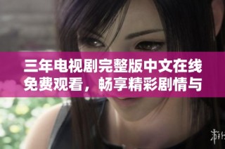 三年电视剧完整版中文在线免费观看，畅享精彩剧情与表演