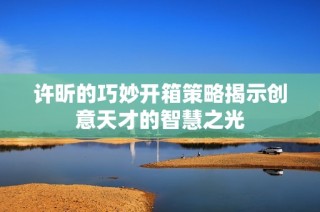 许昕的巧妙开箱策略揭示创意天才的智慧之光