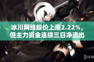 冰川网络股价上涨2.22%，但主力资金连续三日净流出分析