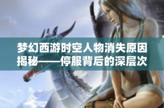 梦幻西游时空人物消失原因揭秘——停服背后的深层次解析与思考