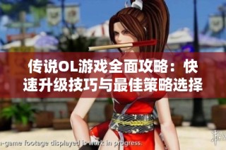 传说OL游戏全面攻略：快速升级技巧与最佳策略选择解析