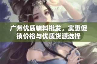 广州优质辅料批发，实惠促销价格与优质货源选择