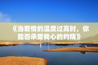 《当爱情的温度过高时，你能否承受我心的灼烧》