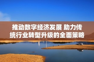 推动数字经济发展 助力传统行业转型升级的全面策略与措施