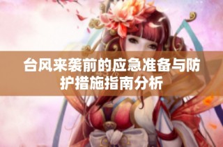 台风来袭前的应急准备与防护措施指南分析