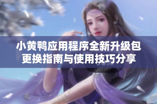 小黄鸭应用程序全新升级包更换指南与使用技巧分享