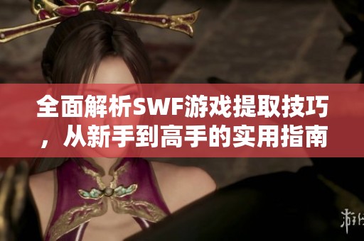 全面解析SWF游戏提取技巧，从新手到高手的实用指南
