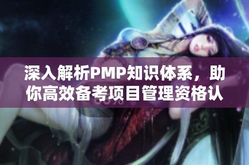深入解析PMP知识体系，助你高效备考项目管理资格认证
