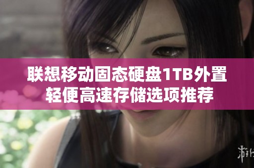 联想移动固态硬盘1TB外置 轻便高速存储选项推荐