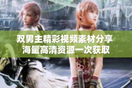 双男主精彩视频素材分享 海量高清资源一次获取