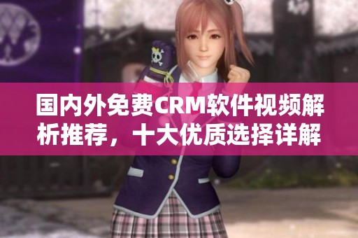 国内外免费CRM软件视频解析推荐，十大优质选择详解