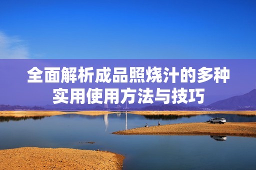全面解析成品照烧汁的多种实用使用方法与技巧