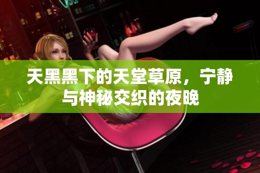 天黑黑下的天堂草原，宁静与神秘交织的夜晚