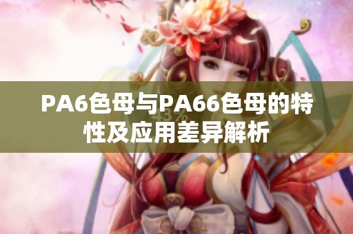PA6色母与PA66色母的特性及应用差异解析