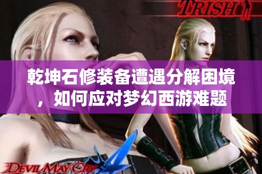 乾坤石修装备遭遇分解困境，如何应对梦幻西游难题
